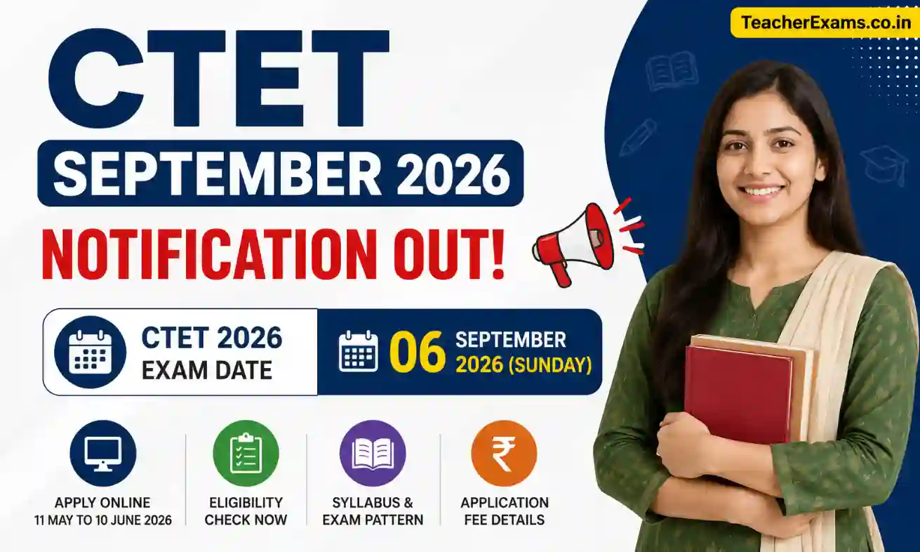 CTET September 2026 Notification